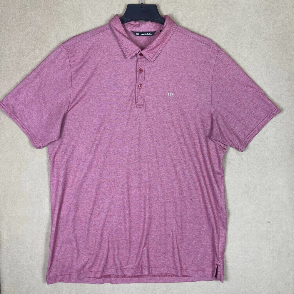 Travis‎ Mathew Mens XXL Polo Golf Shirt Red Regular Fit